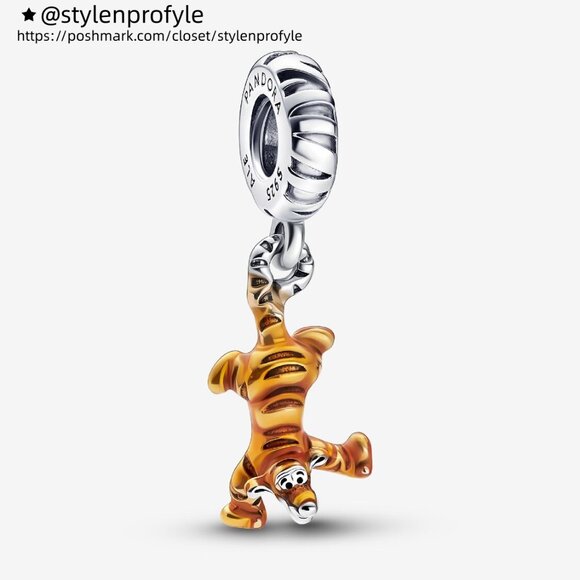 Pandora Disney Winnie the Pooh Tigger Dangle Charm - Picture 1 of 5